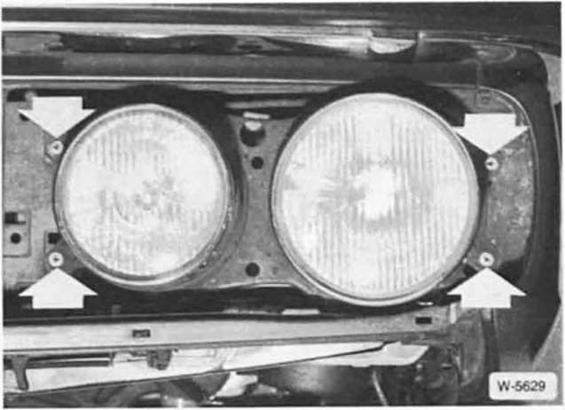 BMW5 Reparaturanleitung. Fernlicht-/abblendscheinwerfer aus- und einbauen 