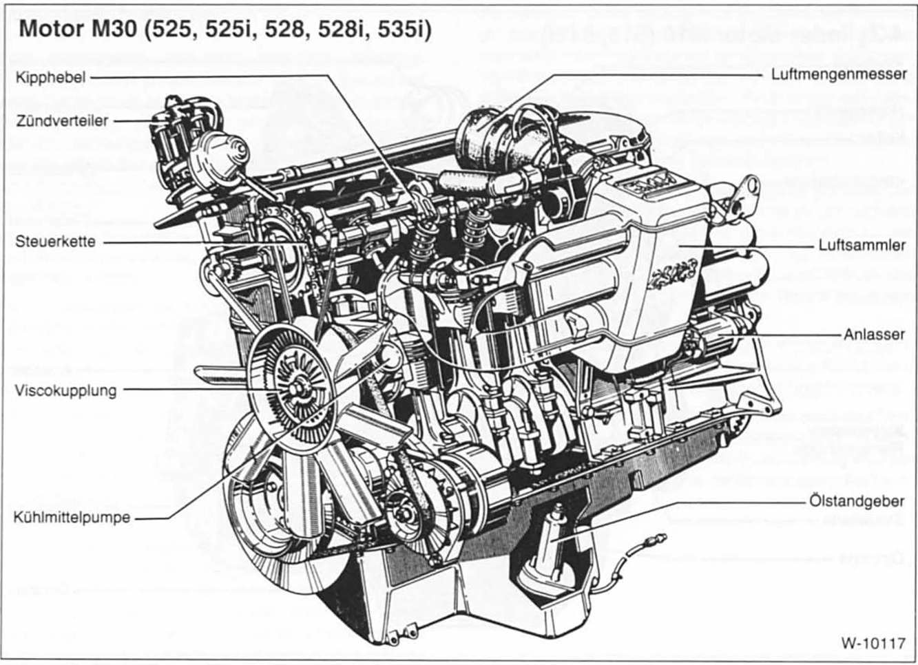 BMW5 Reparaturanleitung. Motor