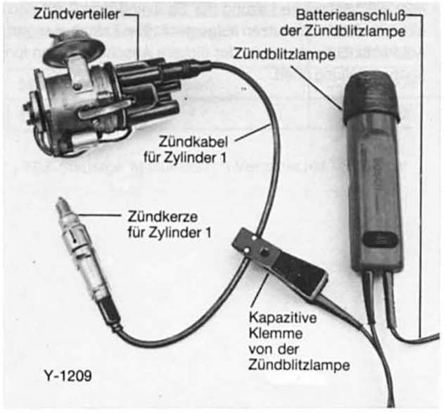 BMW5 Reparaturanleitung. Zündzeitpunkt prüfen/einstellen