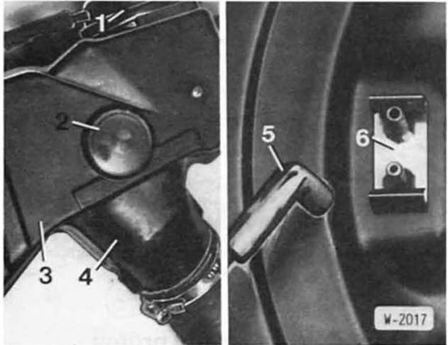 BMW5 Reparaturanleitung. Stellung der luftklappe prüfen