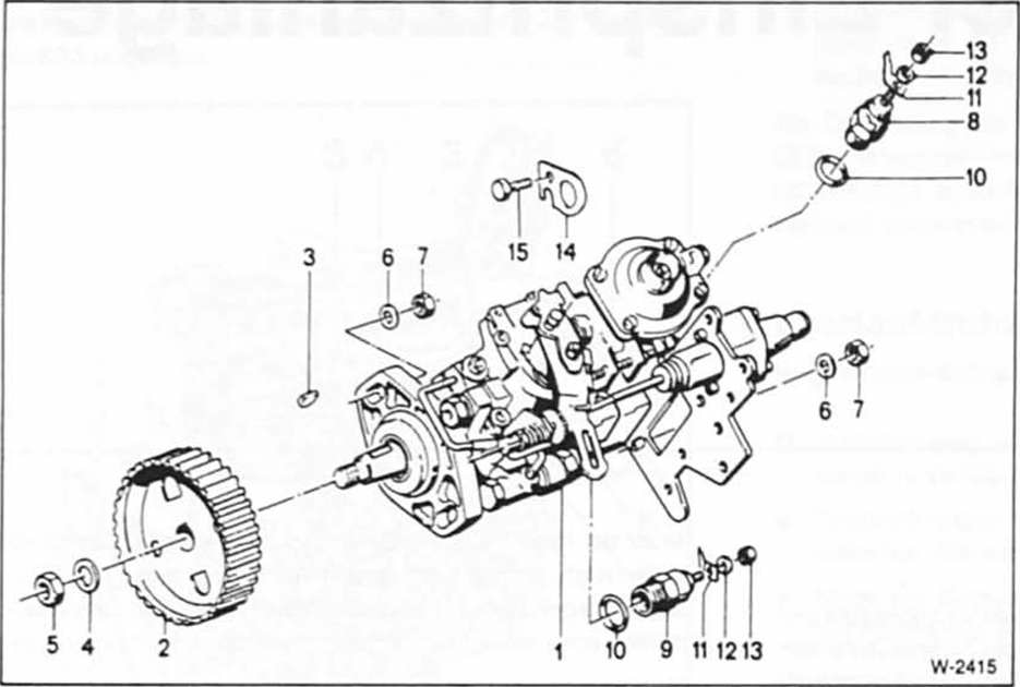 BMW5 Reparaturanleitung. Die einspritzpumpe