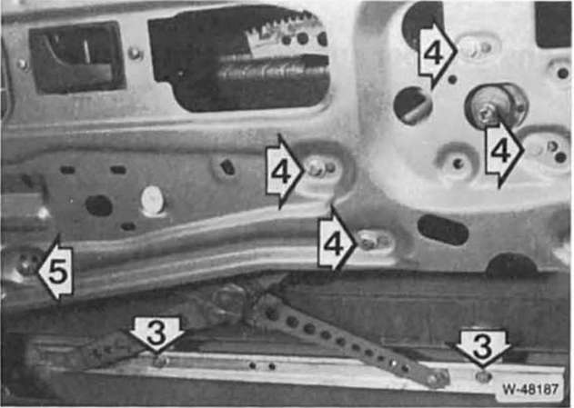 BMW5 Reparaturanleitung. Türfenster aus- und einbauen 