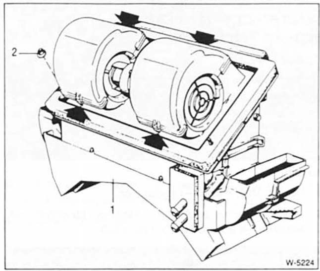 BMW5 Reparaturanleitung. Heizgebläse aus- und einbauen 