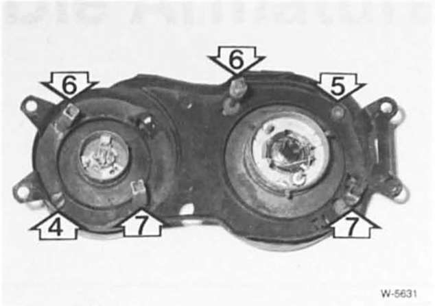 BMW5 Reparaturanleitung. Scheinwerfer einstellen 