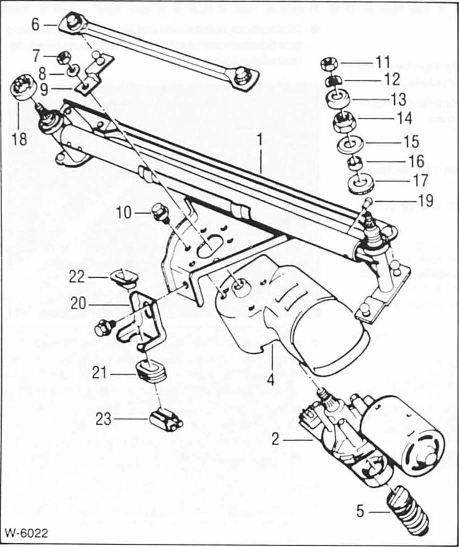 BMW5 Reparaturanleitung. Der scheibenwischerantrieb