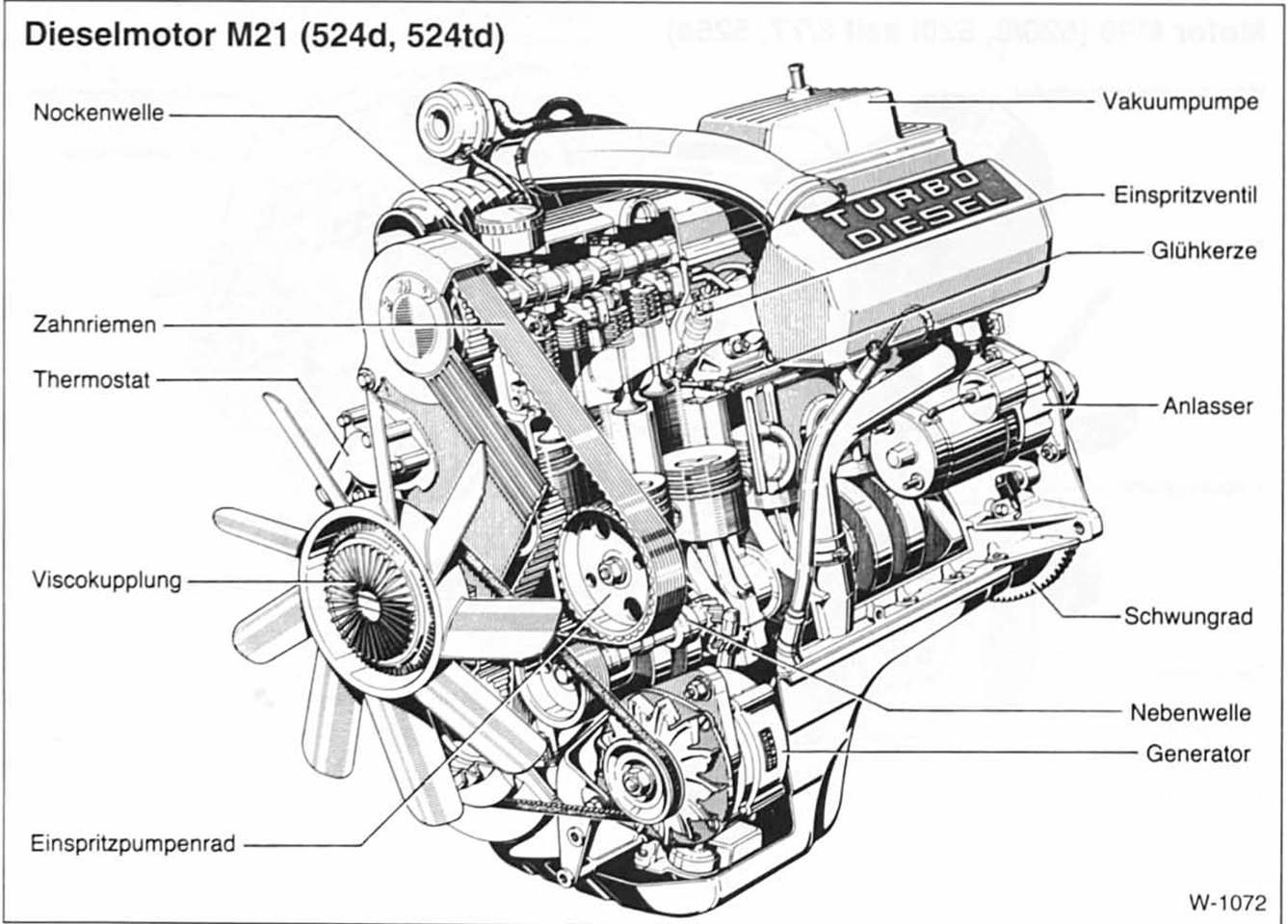 BMW5 Reparaturanleitung. Motor