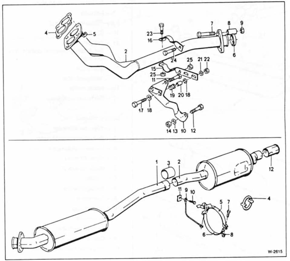 BMW5 Reparaturanleitung. Die abgasanlage