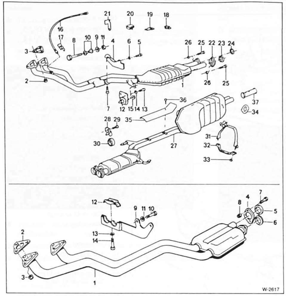 BMW5 Reparaturanleitung. Die abgasanlage