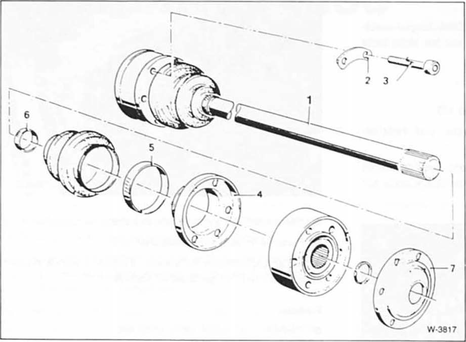 BMW5 Reparaturanleitung. Die achswelle