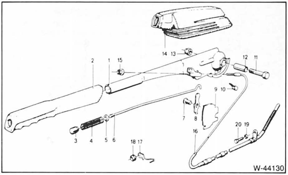 BMW5 Reparaturanleitung. Die feststellbremse