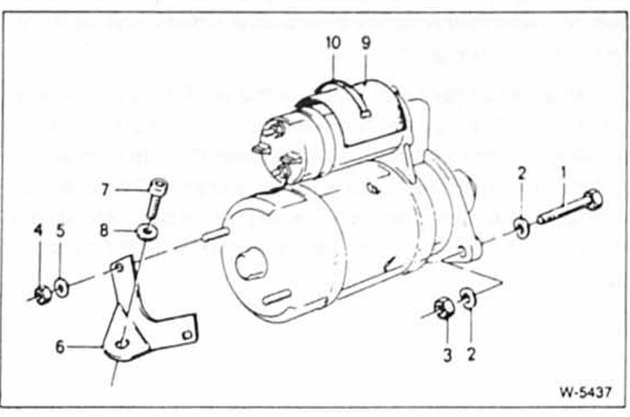 BMW5 Reparaturanleitung. Anlasser aus- und einbauen
