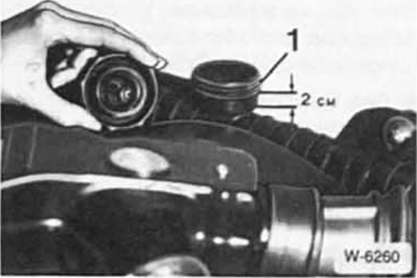 BMW5 Reparaturanleitung. Kühlmittelstand prüfen